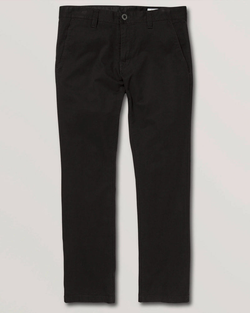 Calça Volcom Sarja Especial Frickin Slim Chino Preta