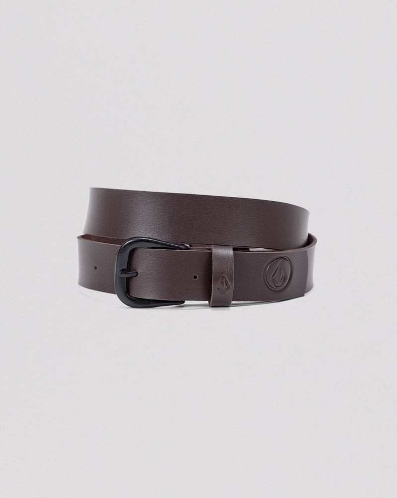 Cinto Volcom Clone Marrom Escuro
