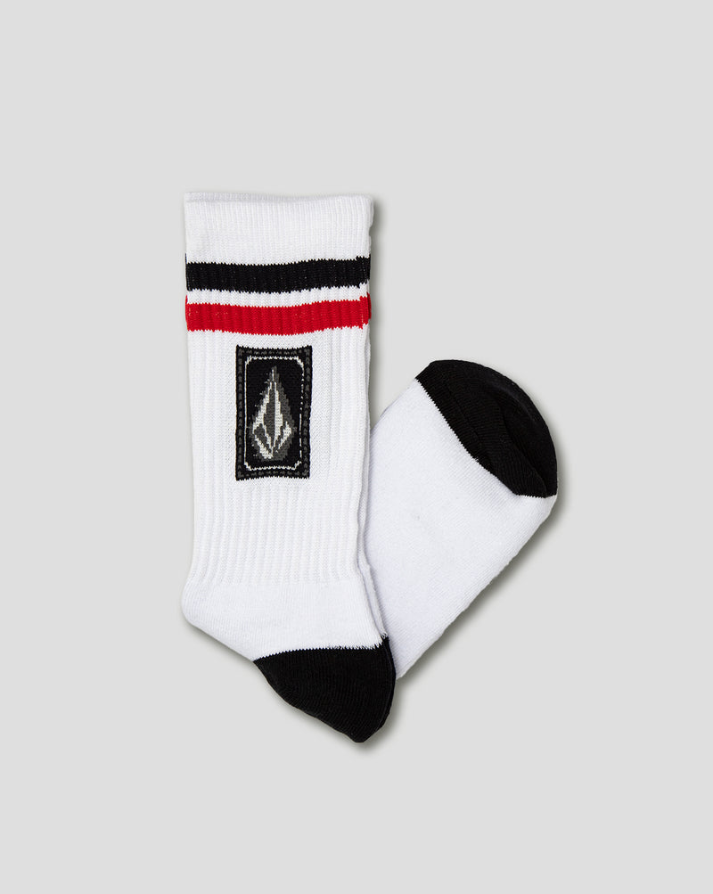 Meia Volcom Ramp Stone Branca