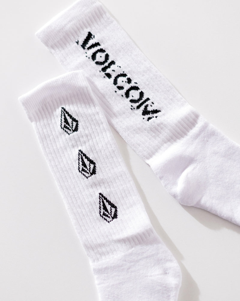 Meia Volcom Off The Krass Branca