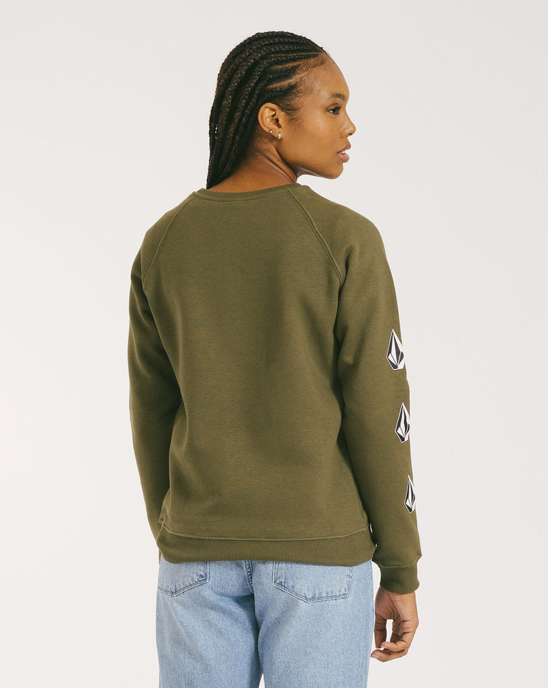 Moletom Volcom Careca Deadly Stone Verde