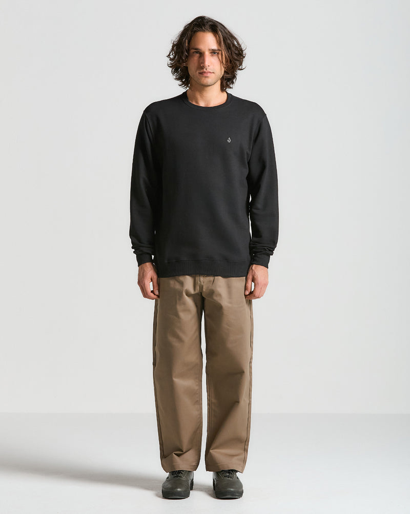 Moletom Volcom Careca Single Stone Preto