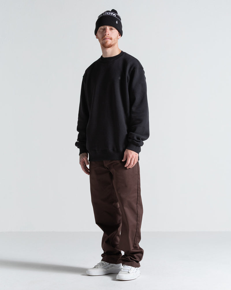 Moletom Careca Volcom Single Stone Preto