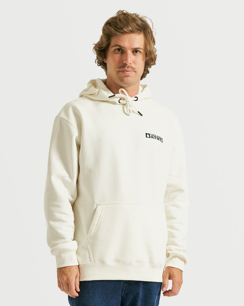 Moletom Volcom Canguru True To This Off White