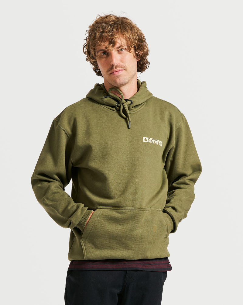 Moletom Volcom Canguru True To This Militar
