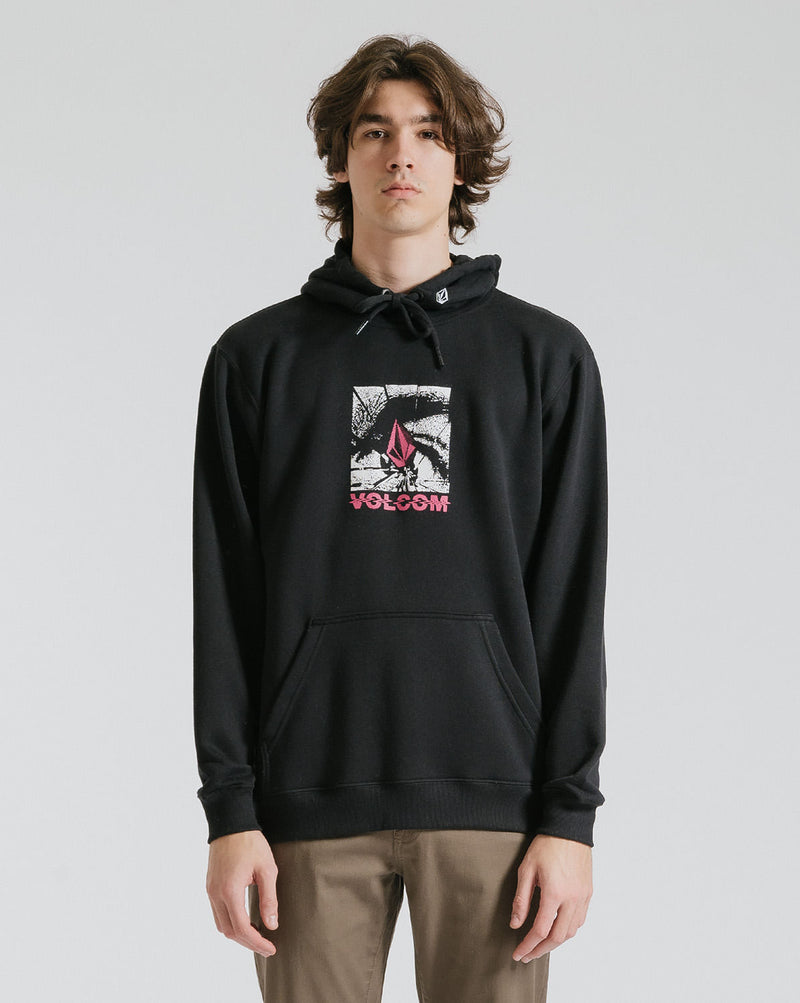 Moletom Volcom Canguru Occulator Preto