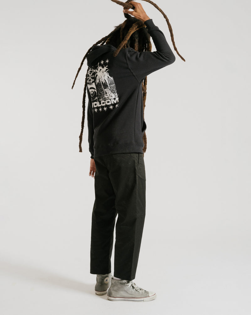 Moletom Volcom Canguru Watanite Preto