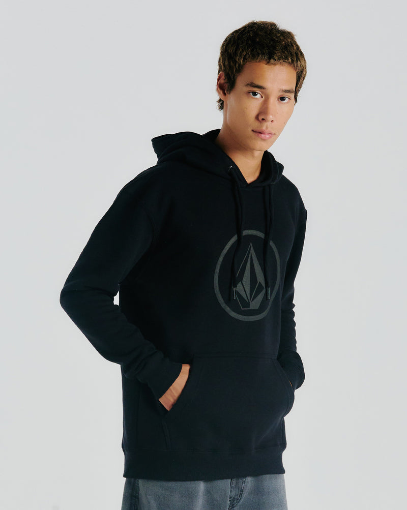 Moletom Volcom Canguru Volstoned Preto