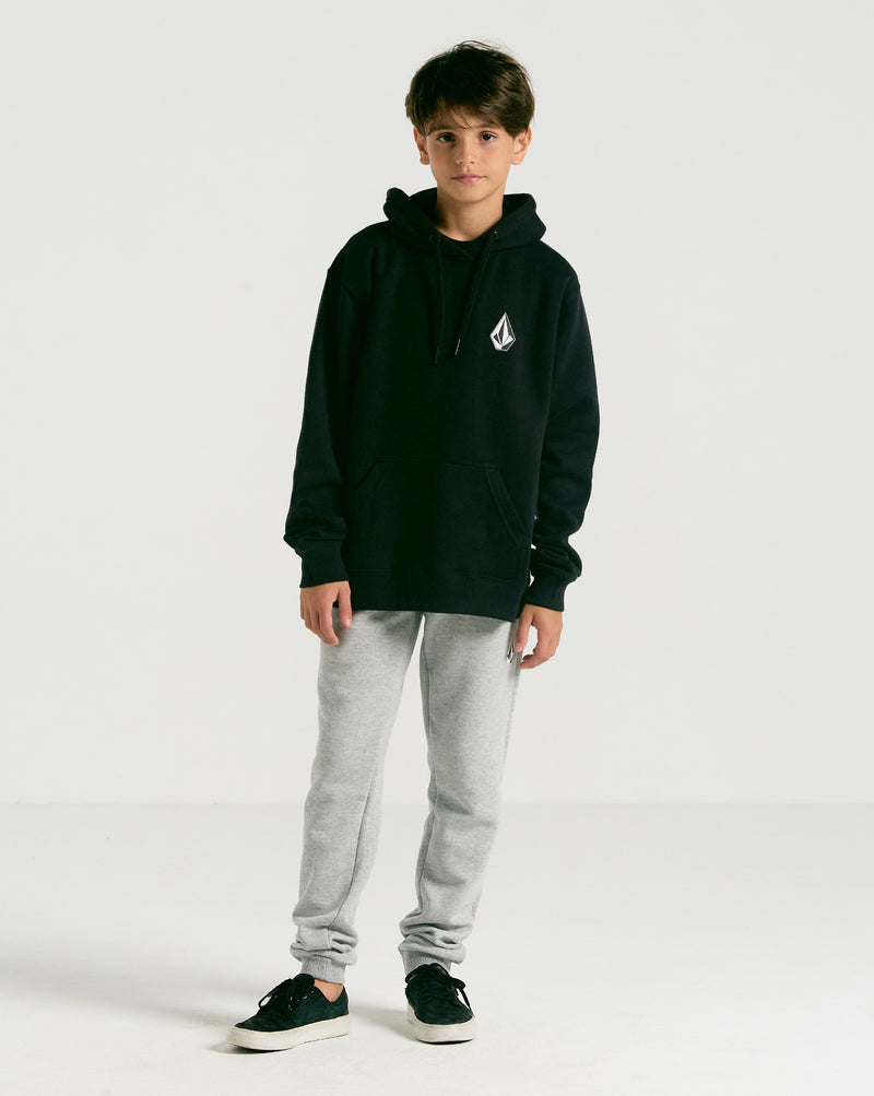 Moletom Volcom Canguru Iconic Juvenil Preto