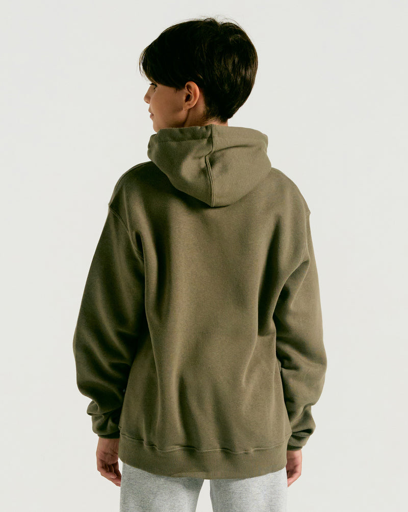 Moletom Volcom Canguru Crisp Stone Juvenil Verde Militar