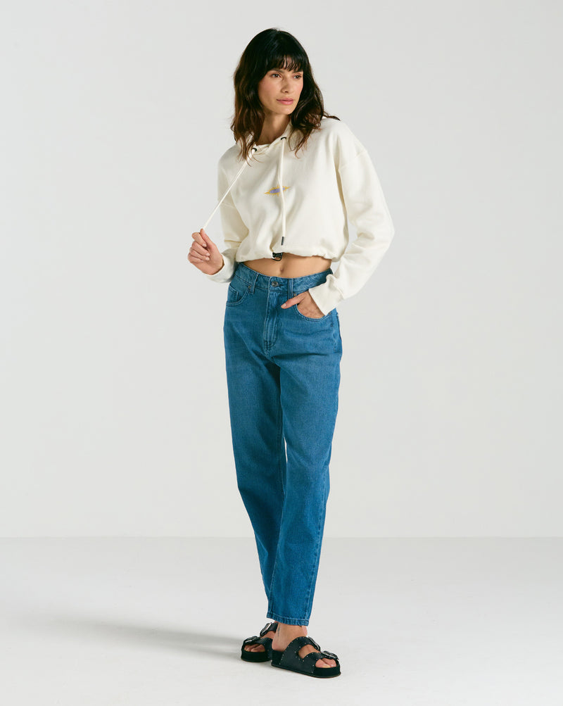 Moletom Volcom Canguru Shorethang Off White