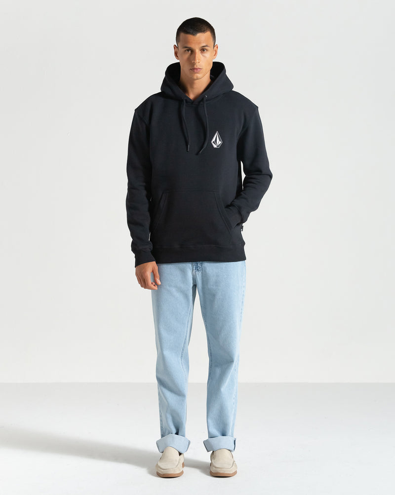 Moletom Volcom Canguru Iconic Stone Preto