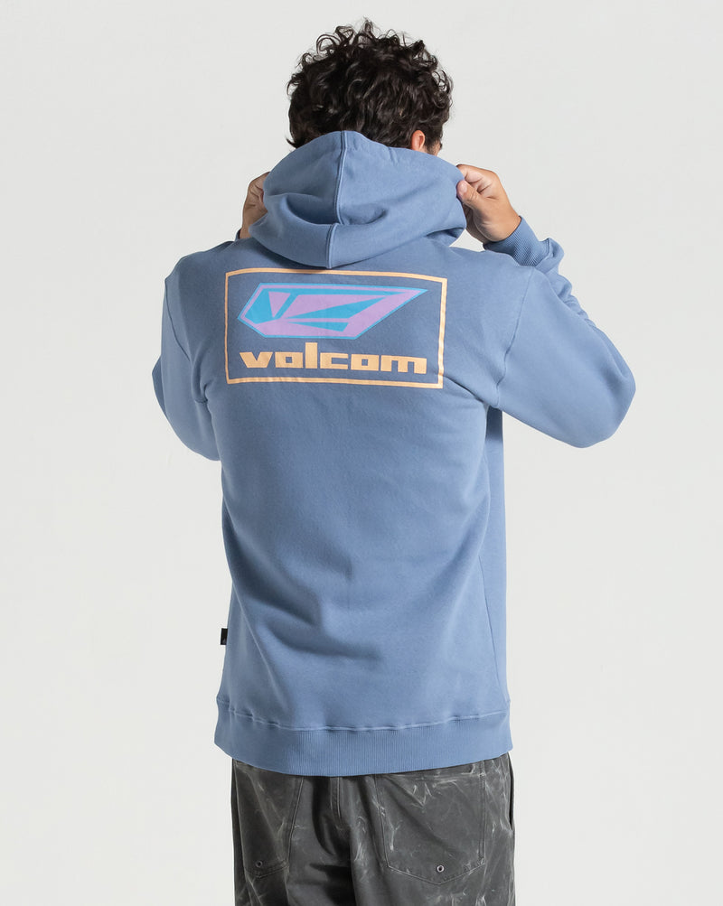Moletom Volcom Canguru Watanite Azul
