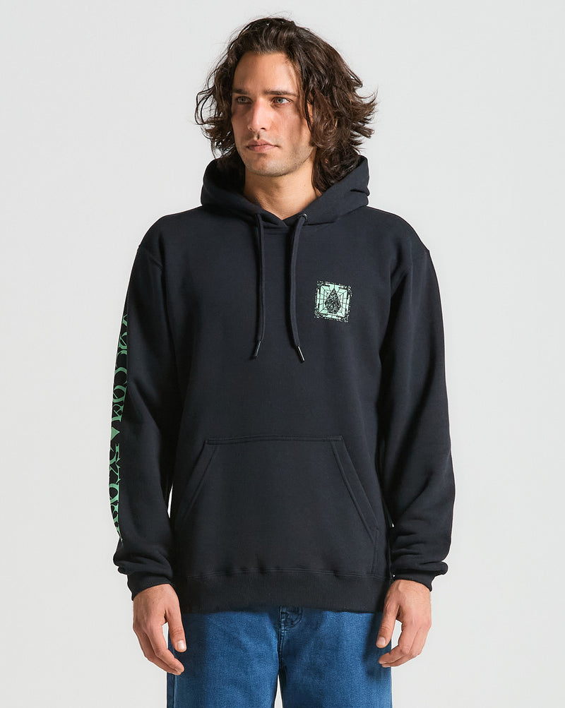 Moletom Volcom Canguru Handerry Preto