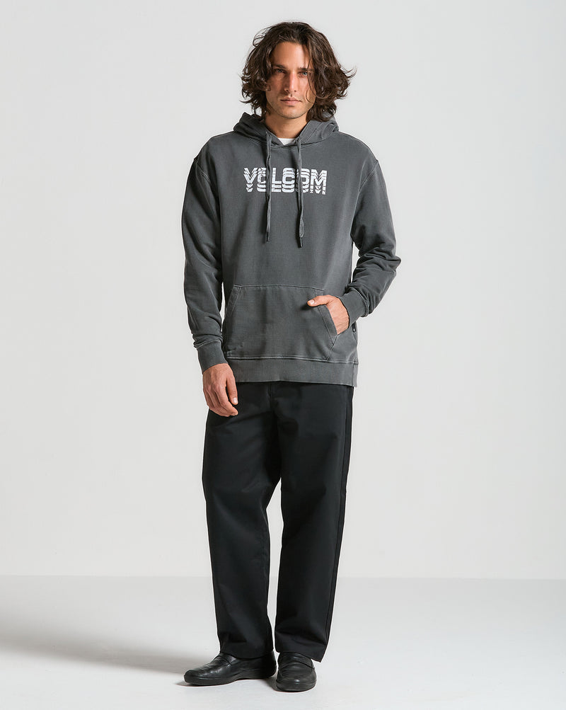 Moletom Volcom Canguru Cement Preto