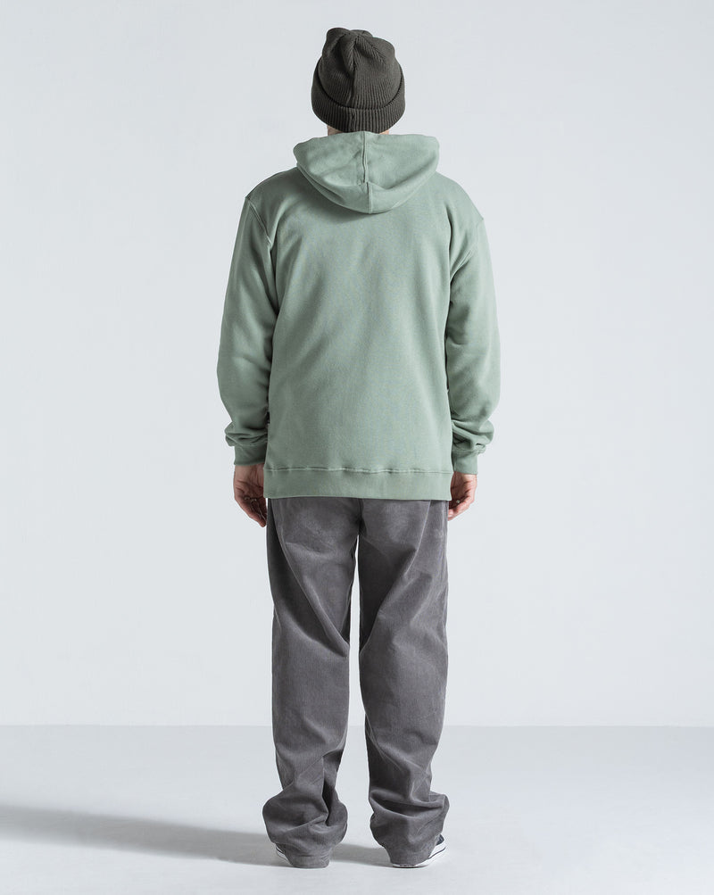 Moletom Canguru Aberto Volcom Single Stone Verde Claro