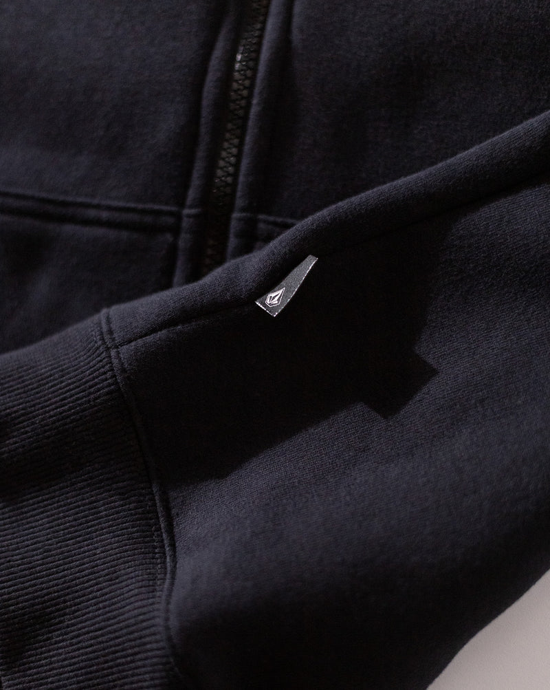 Moletom Canguru Aberto Volcom Axestone Preto