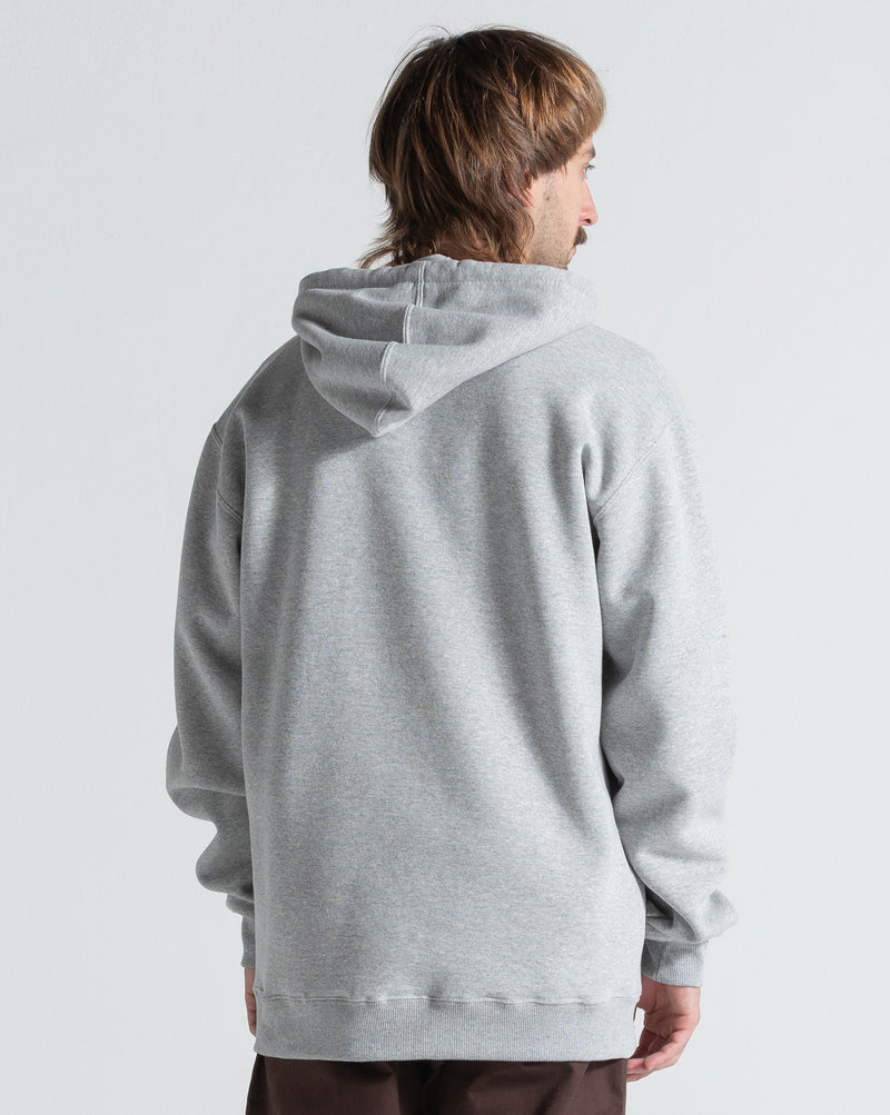 Moletom Canguru Volcom Single Stone Mescla Cinza