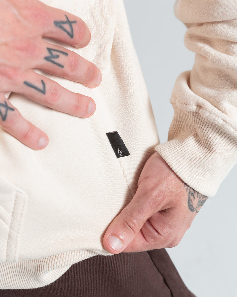 Moletom Canguru Volcom Graphic Vintage White