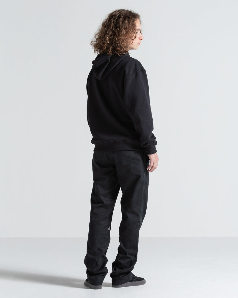 Moletom Canguru Volcom Iconic Stone Preto