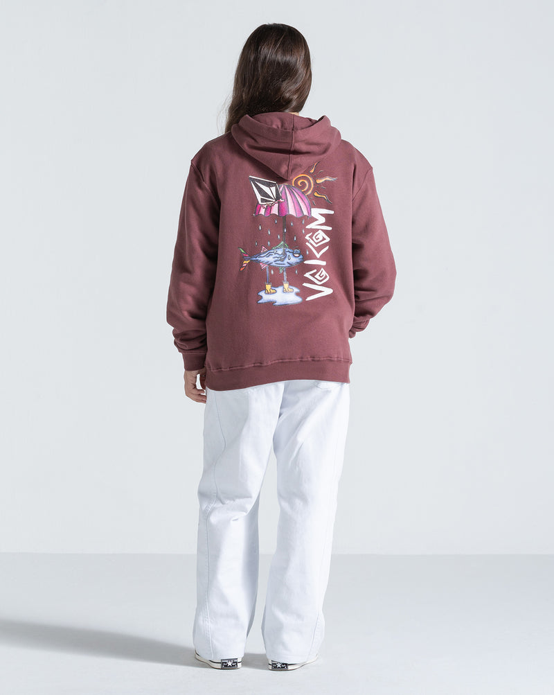 Moletom Canguru Volcom Sunfish Bordô