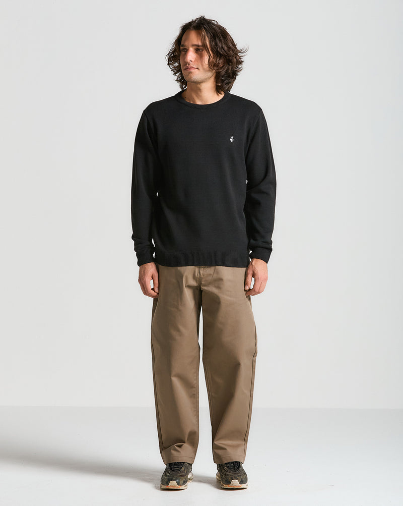 Tricot Volcom Classic Stone Preto