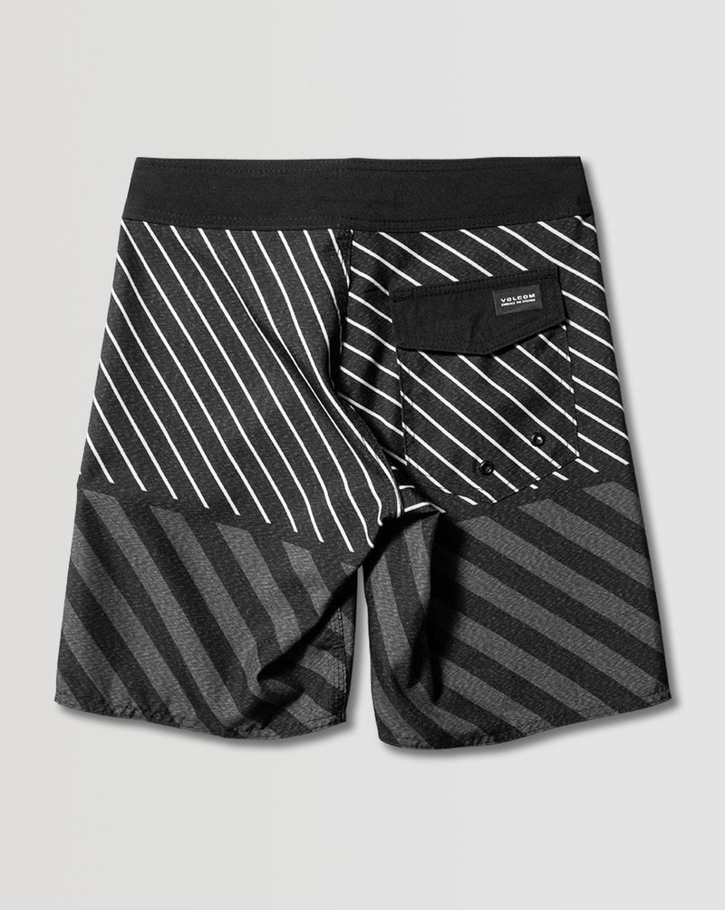Boardshort Volcom Quarta Scallop Juvenil Preto