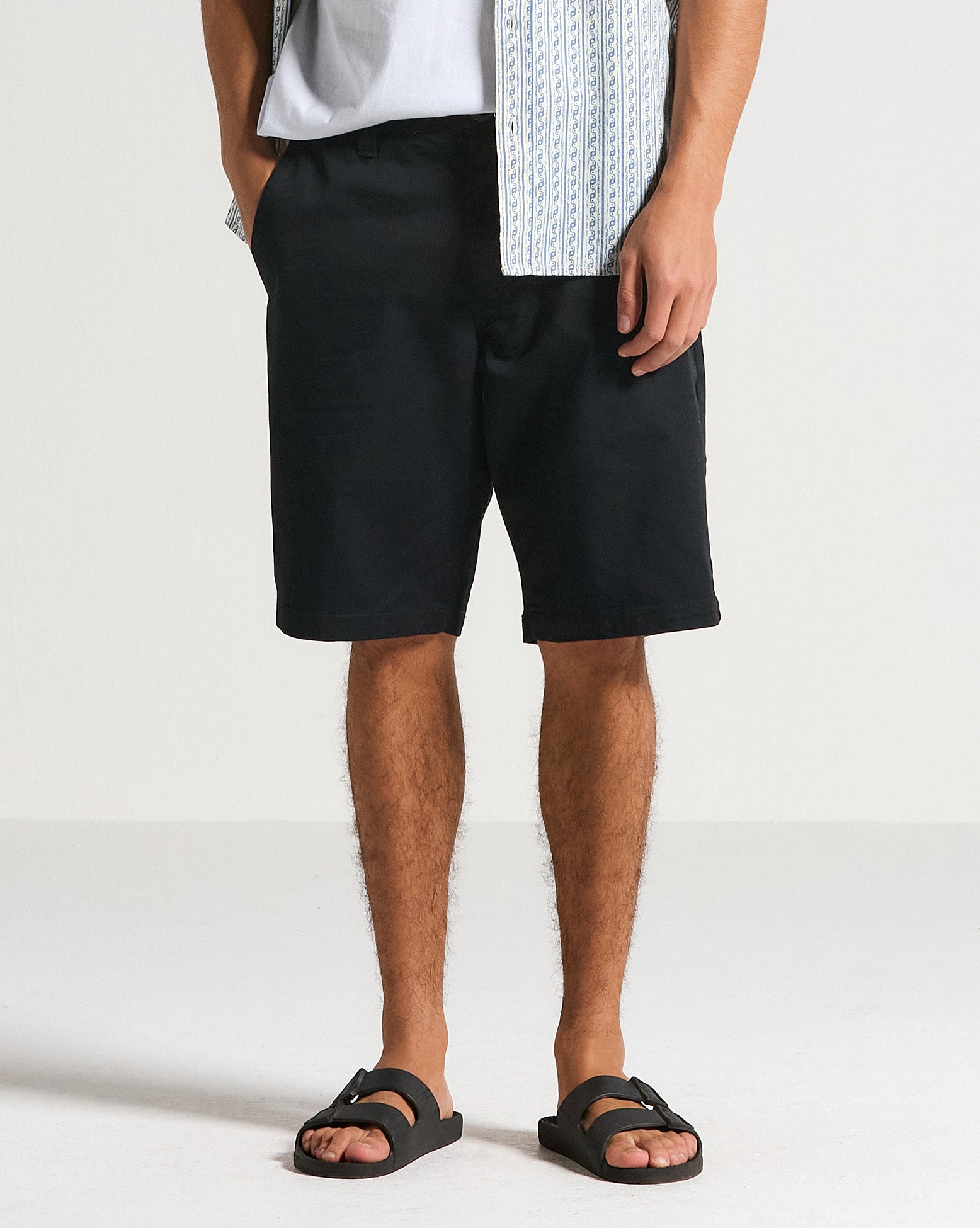 Volcom Frickin Modern Stretch Chino Shorts Uomo - Nero