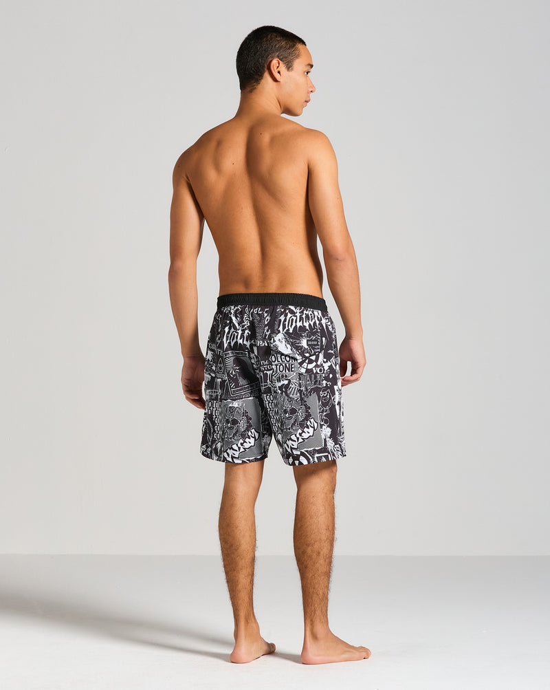Shorts Volcom Collage Preto