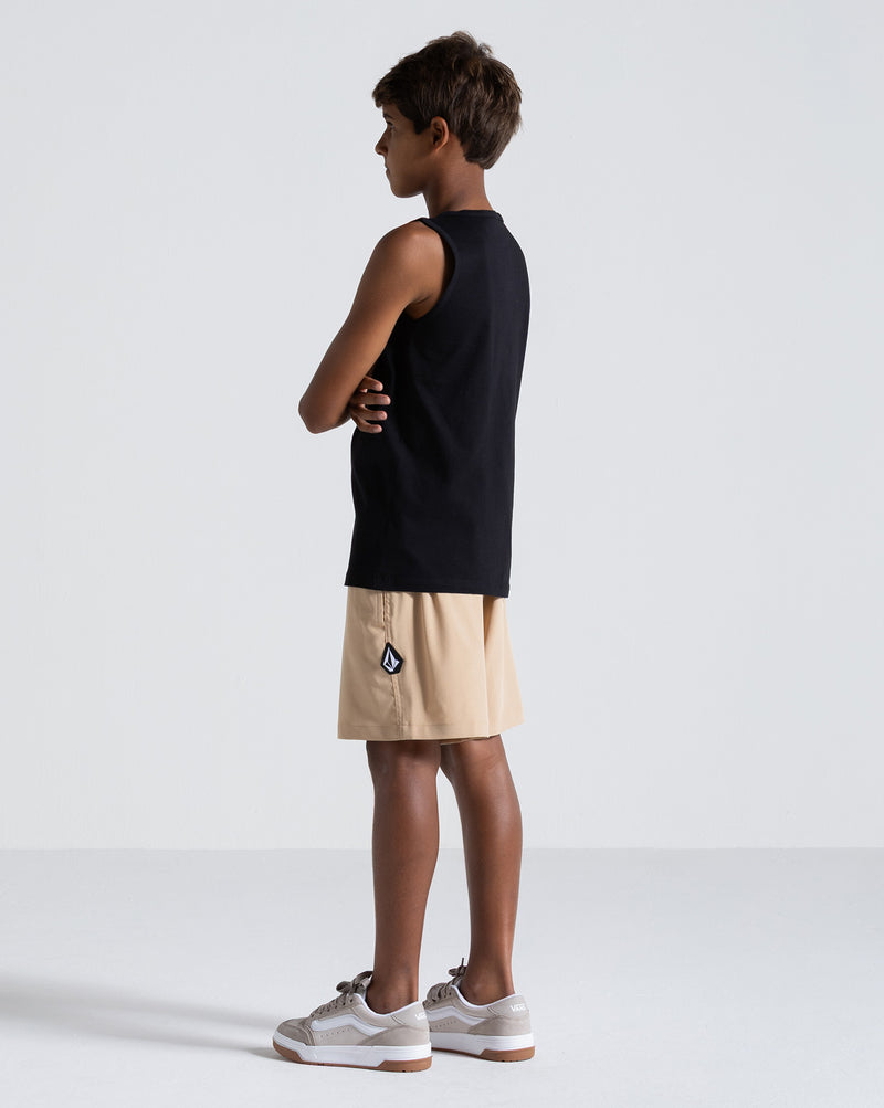 Shorts Volcom Solid Stone Juvenil Kaki