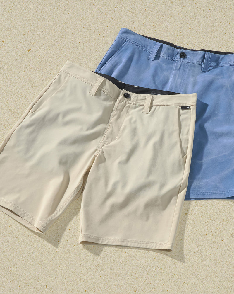 Bermuda Híbrida Volcom Cross Shred Stone