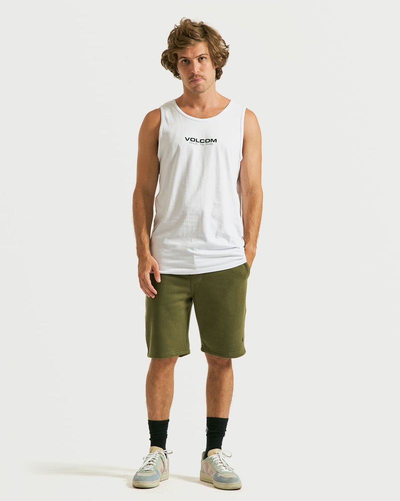 Bermuda Moletom Volcom Single Stone Militar