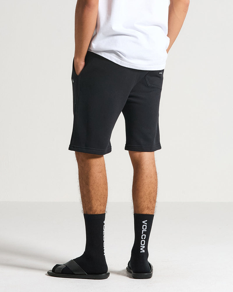 Bermuda Moletom Volcom Single Stone Preta