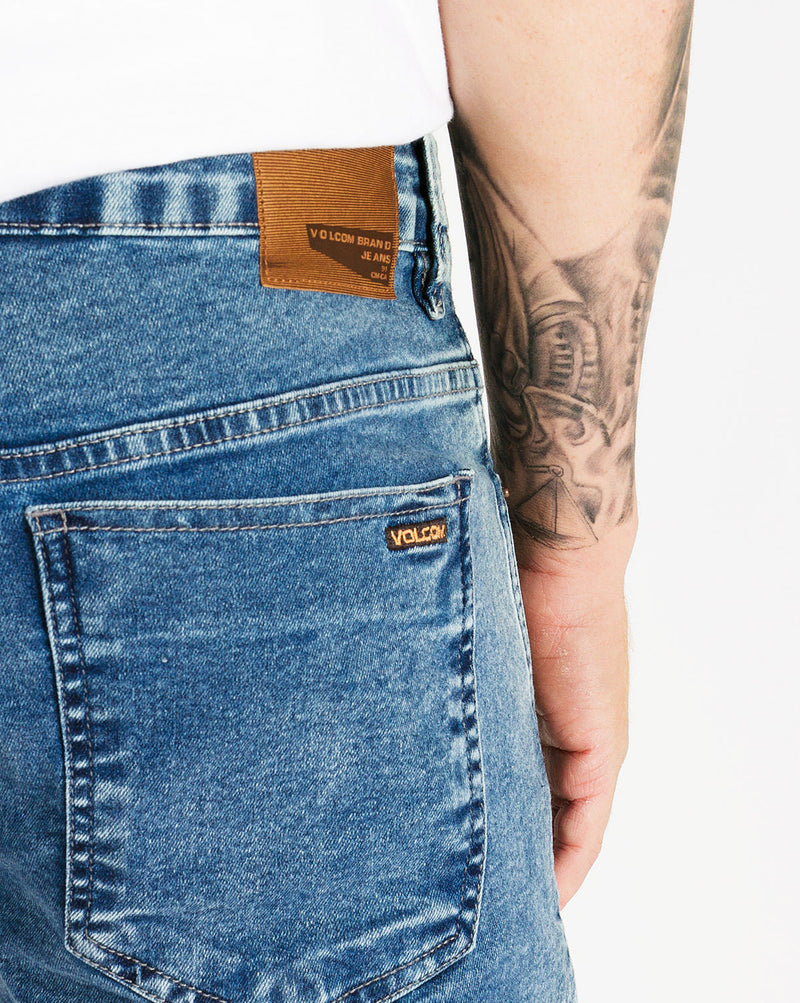 Calça Jeans Volcom Skinny Fit Blue 2x4 Denim