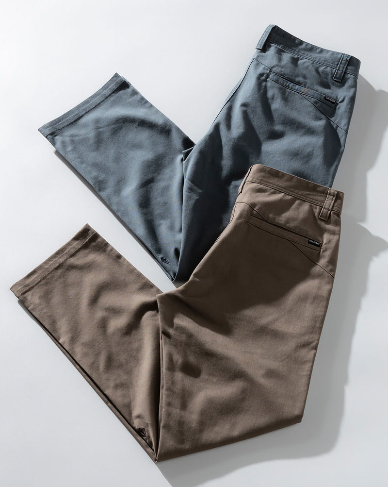 Calça Volcom Frickin Modern Stretch Chino Mushroom