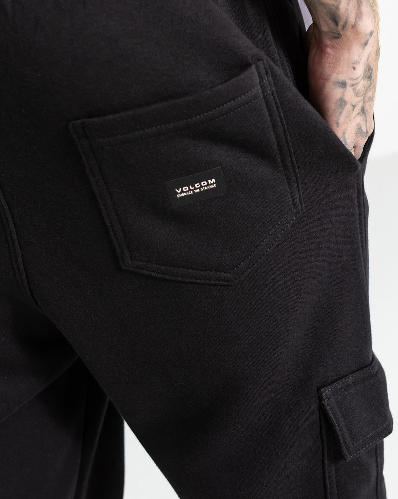 Calça Moletom Volcom Comf Cargo Preta