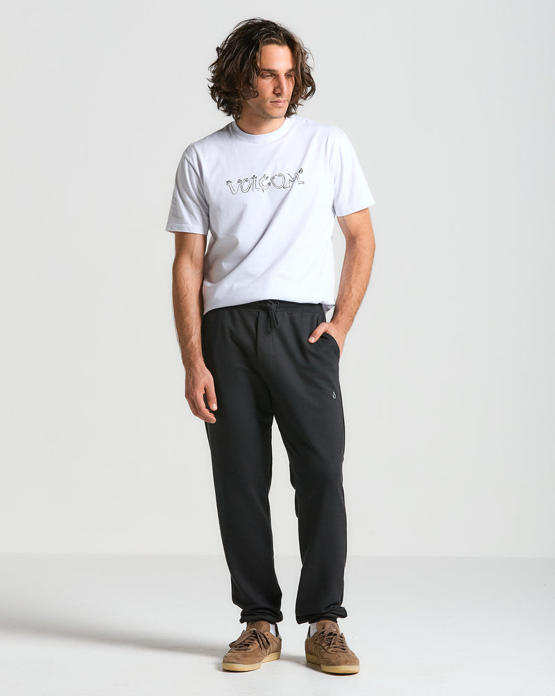 Calça Moletom Volcom Single Stone Preta