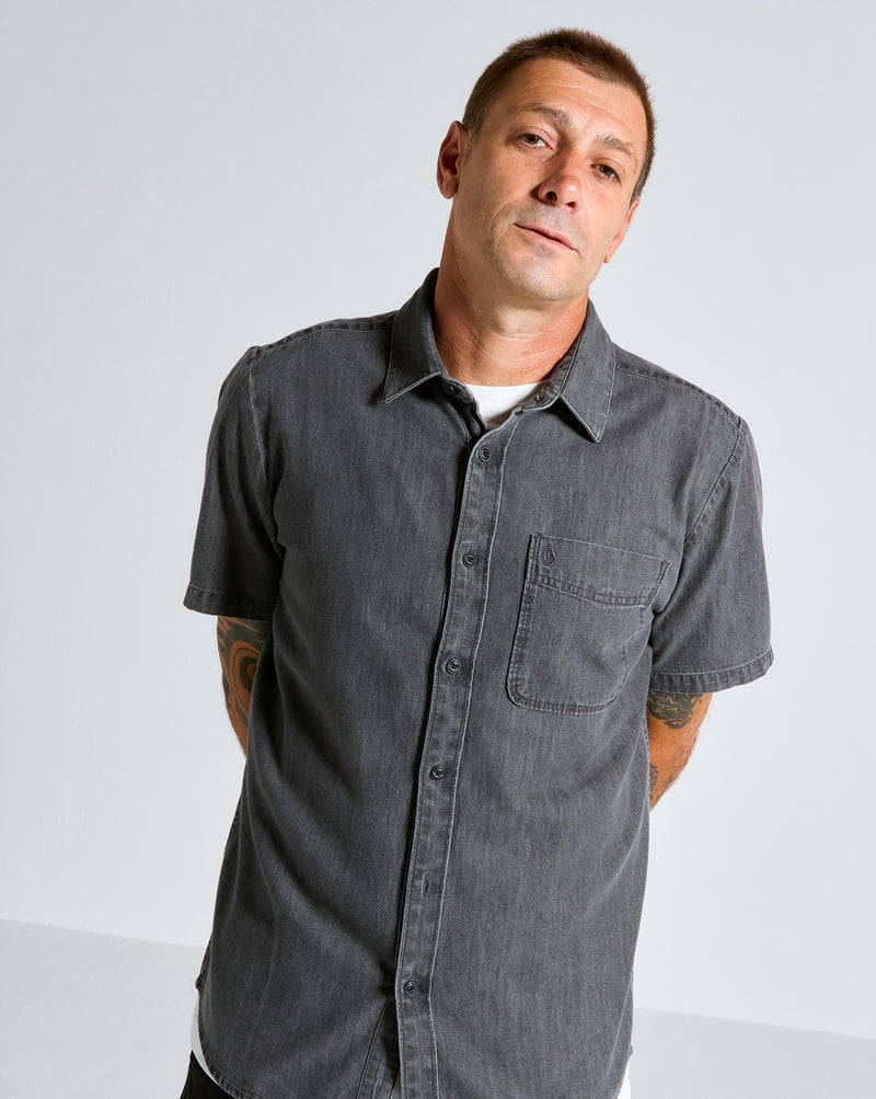 Camisa Volcom Date Knight Stealth