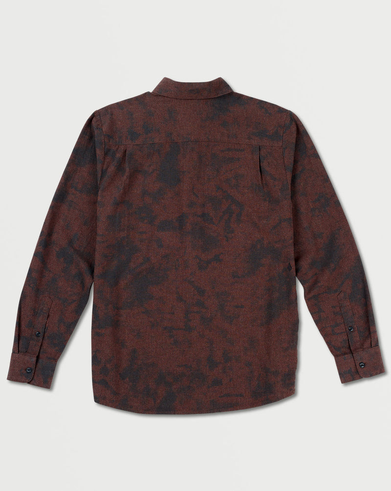 Camisa Flanela Volcom Tie Dye Mahogany