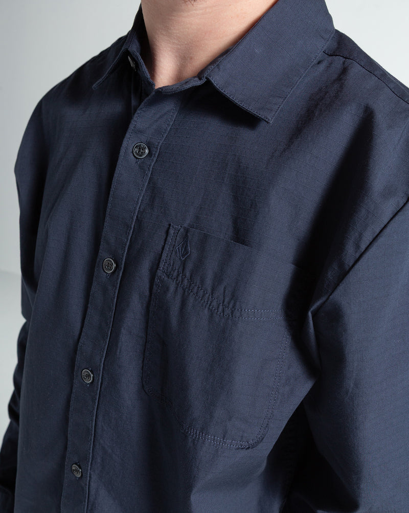 Camisa Volcom Date Knight Navy