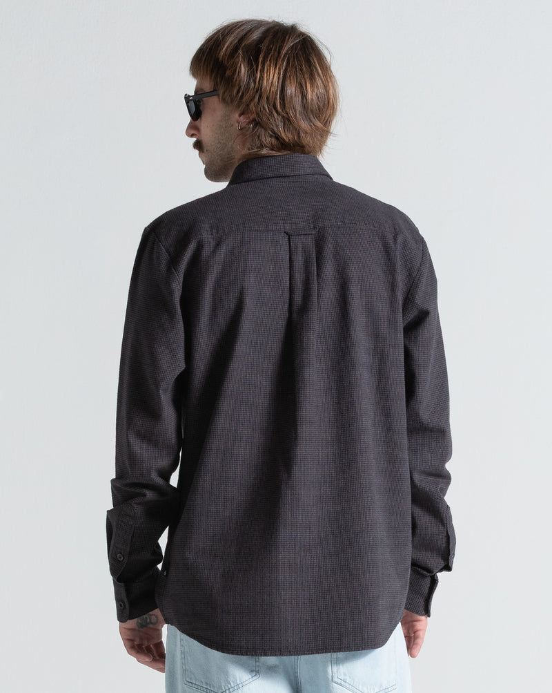 Camisa Manga Longa Volcom Date Knight Black Combo