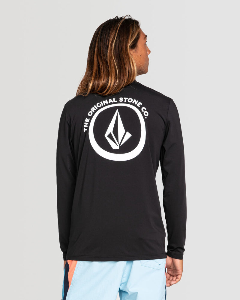 Lycra Volcom Manga Longa Taunt Preta