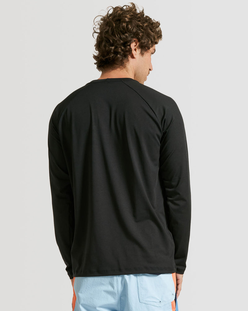 Lycra Volcom Manga Longa Lido Stone Preta
