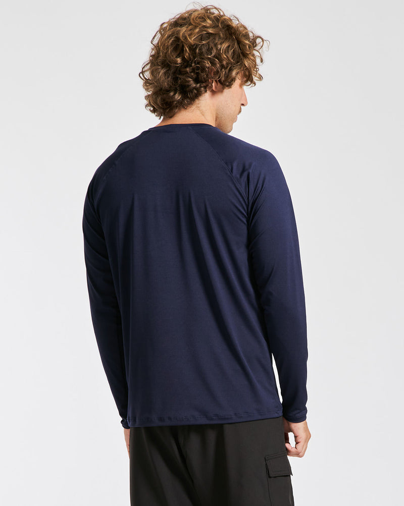 Lycra Volcom Manga Longa Lido Stone Azul