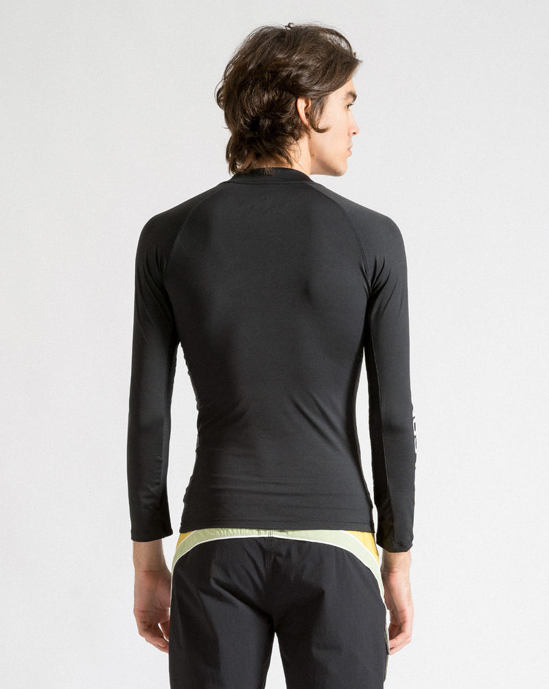 Lycra Volcom Manga Longa Lido Stone Preta