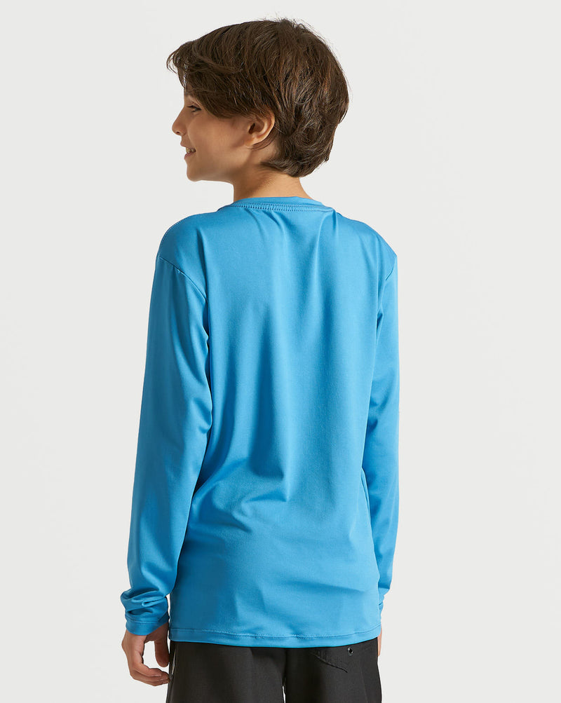 Lycra Volcom Manga Longa Iconic Stone Juvenil Azul