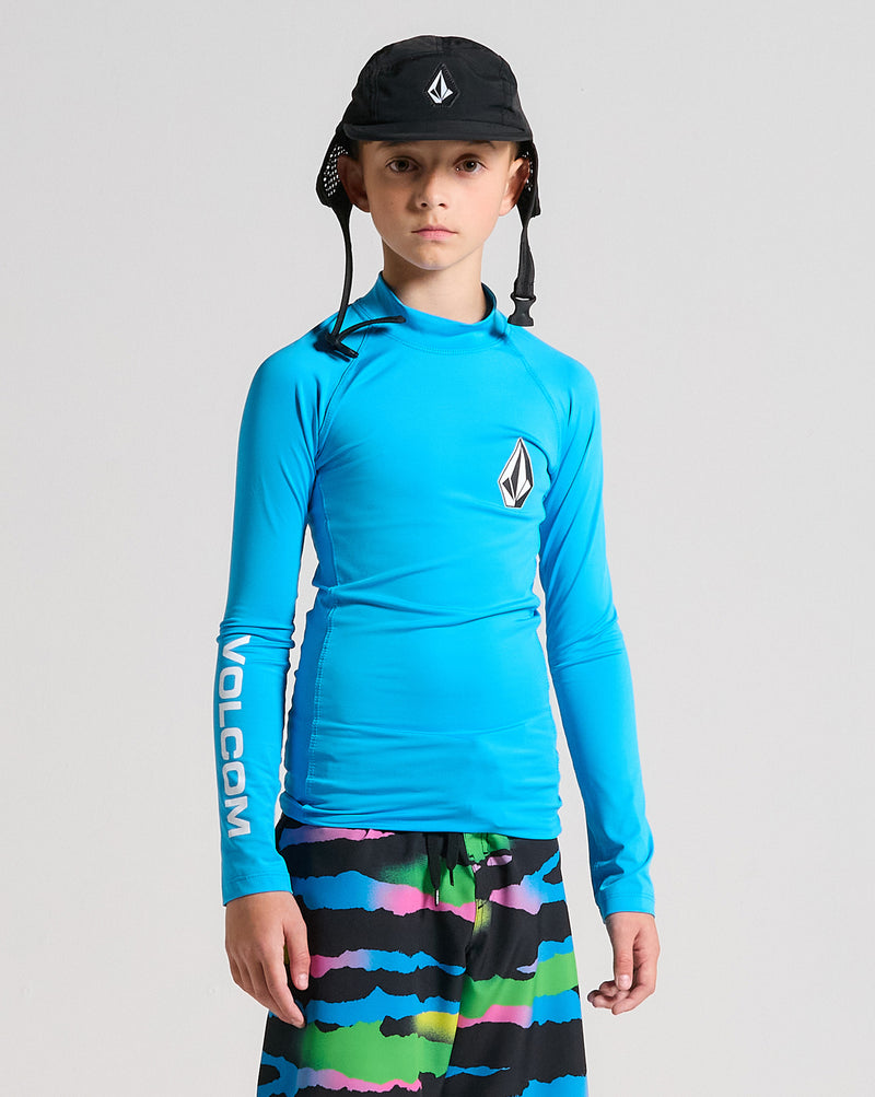 Lycra Volcom Lido Solid Juvenil Azul
