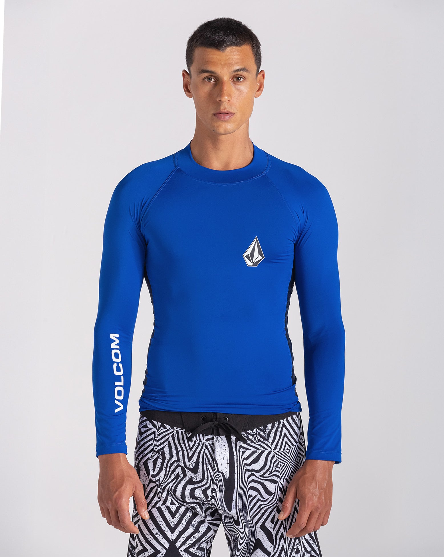 Lycra Volcom Lido Solid Azul Manga Longa - Volcom Brasil - Loja