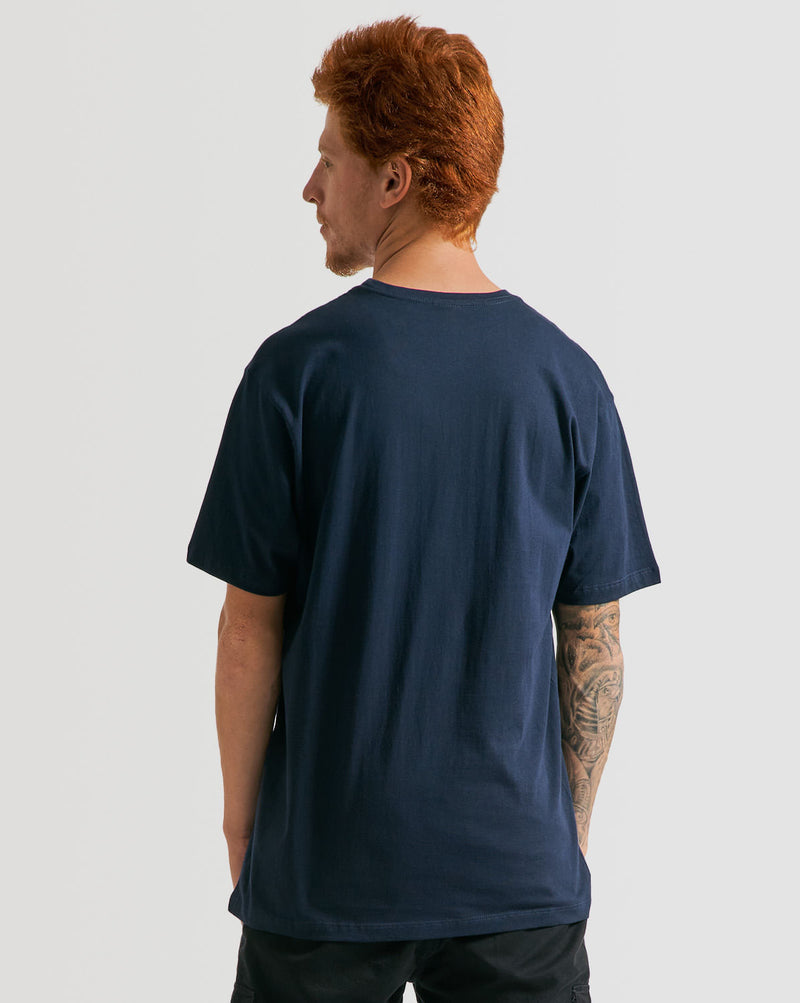 Camiseta Volcom Regular Ezduzit Marinho