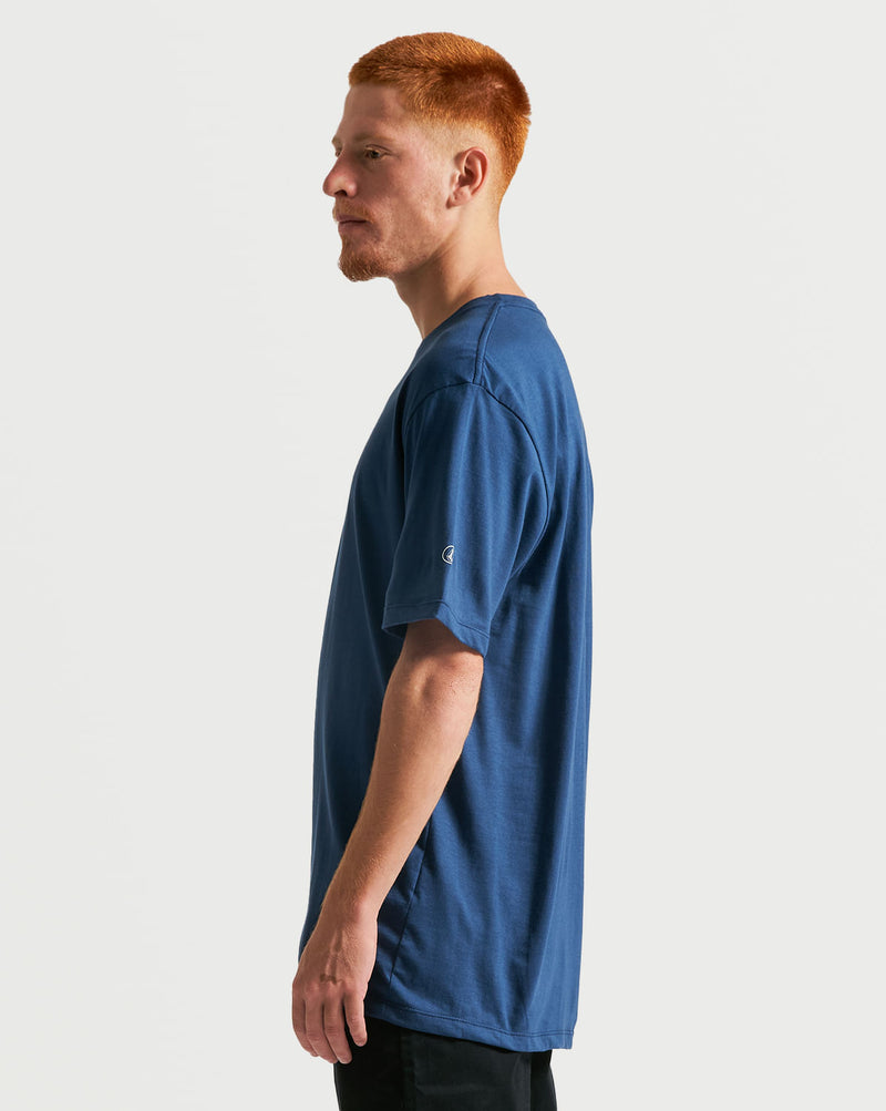 Camiseta Volcom Regular Solid Stone Azul